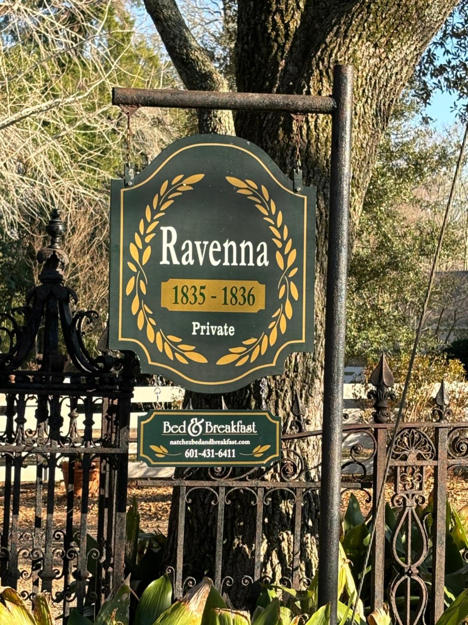 Ravenna Bed And Breakfast Natchez Εξωτερικό φωτογραφία